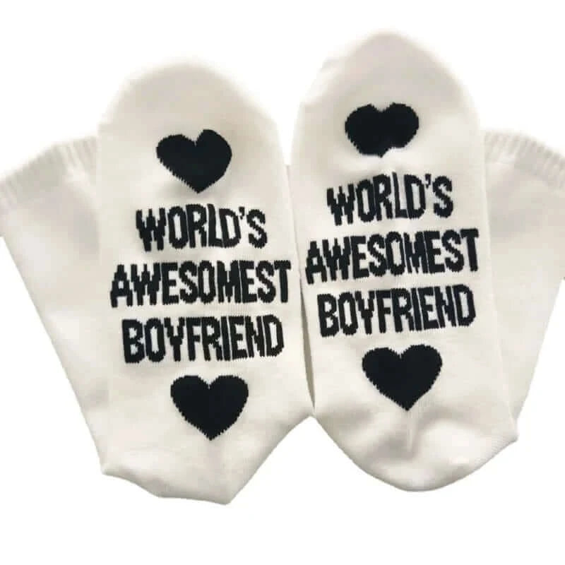 Birthday Gift for Boyfriend Cotton Socks Ankle Small Love Gift Anniversary Girlfriend Present Party Wedding Valentines Day Favor.