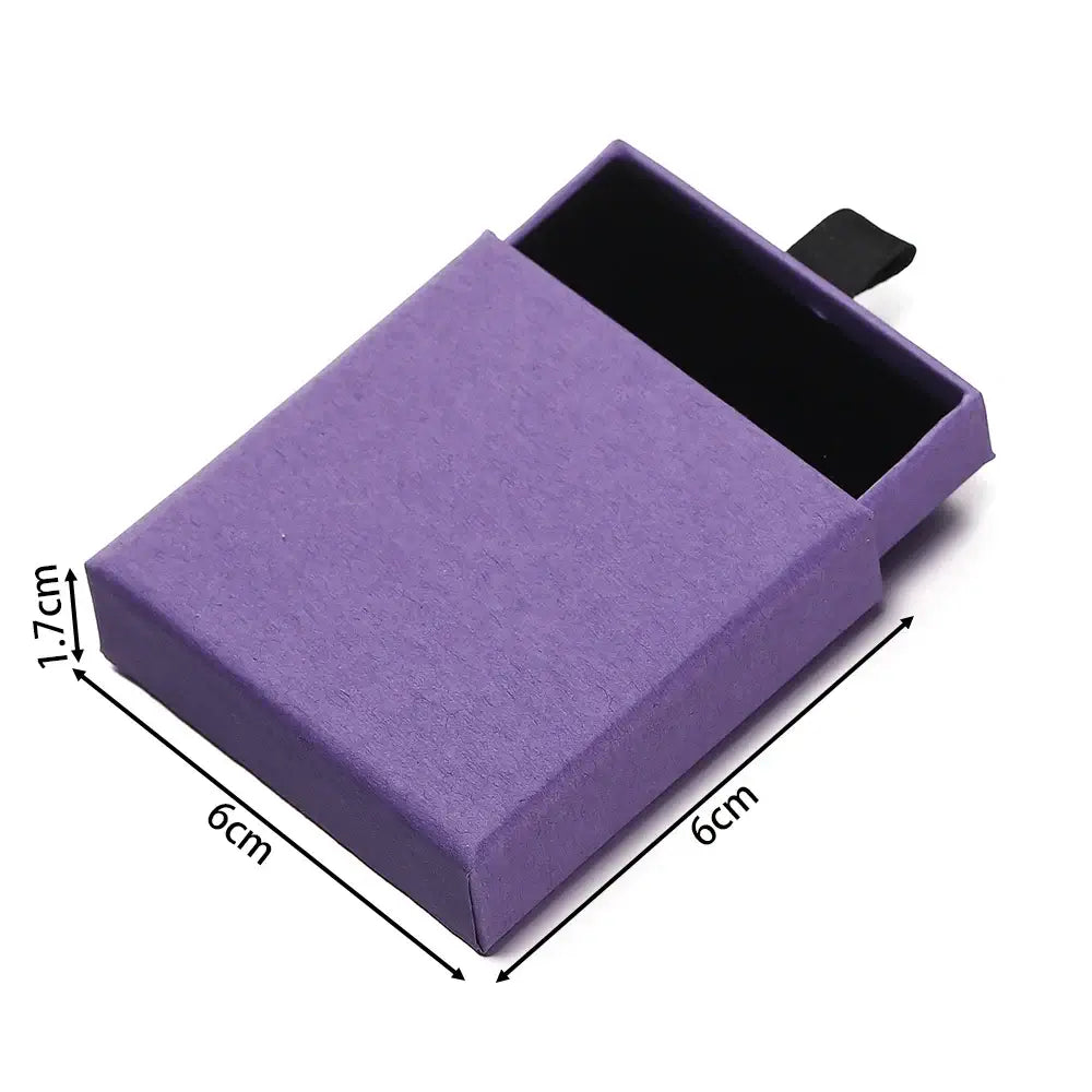 Creative Drawer Jewelry Packaging Box Necklace Ring Earing Bracelet Storage Organizer Display Stand Solid Color Paper Gift 2030