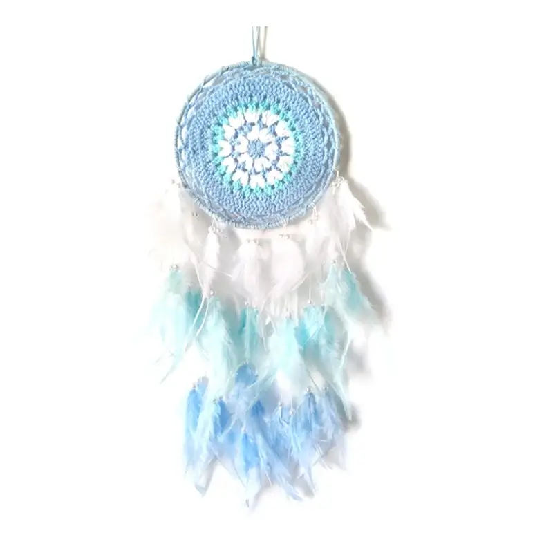 blue dream catcher wall hanging