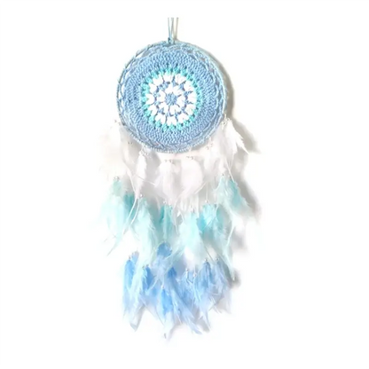 blue dream catcher wall hanging