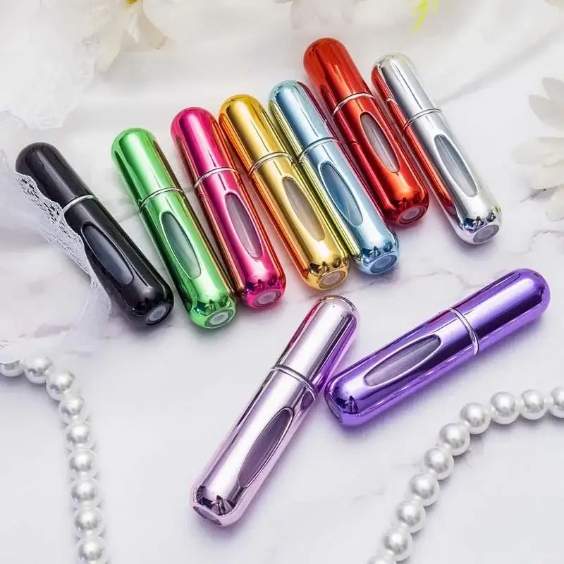 Travel Mini perfume Refillable Atomizer Container Portable Travel Size Scent Pump Case Fragrance Empty Spray Bottle 5ml