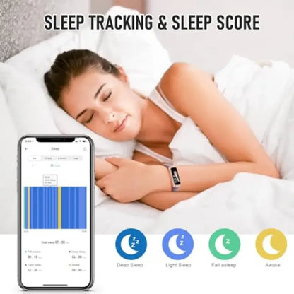 Fitness Tracker, Activity Trackers with 24/7 Heart Rate, Blood Oxygen Blood Pressure Sleep Monitor, Step Counter with 1.1" AMOL