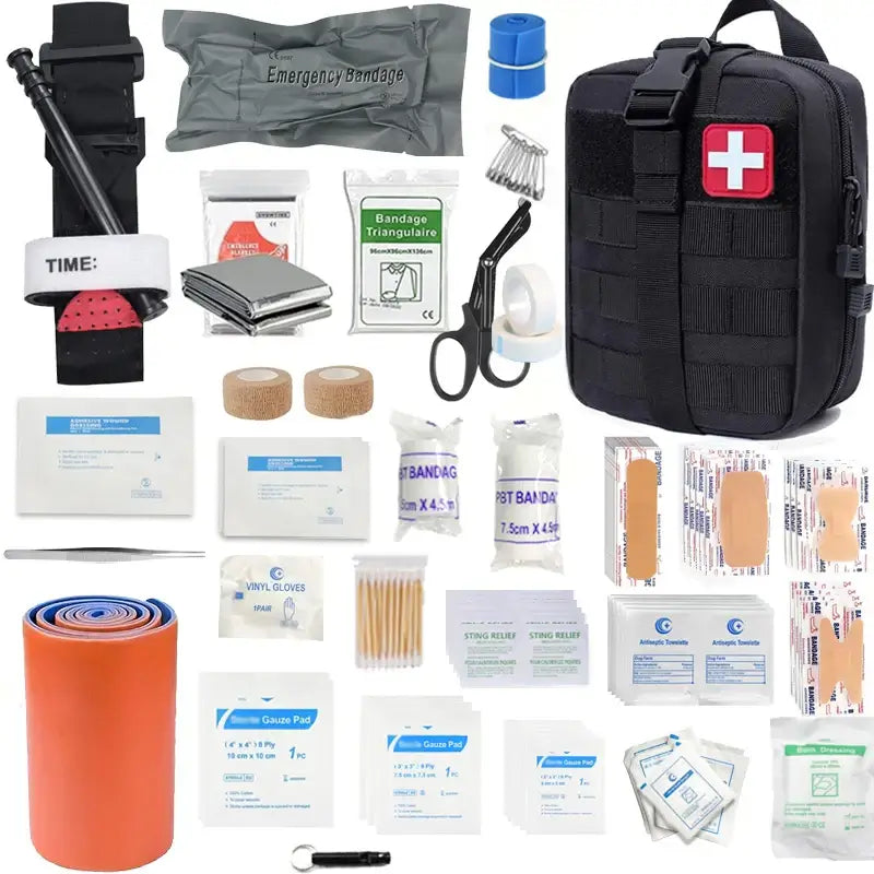 156 pcs First Aid Kit for Camping, Boating, Hiking