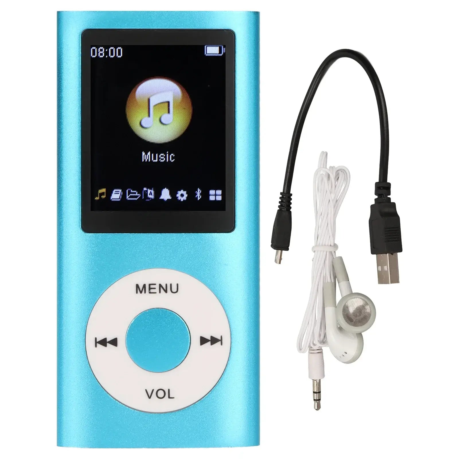 MP3 Player Stylish Multifunctional Lossless Sound Slim 1.8 Inch LCD Screen Portable MP3 Music Player