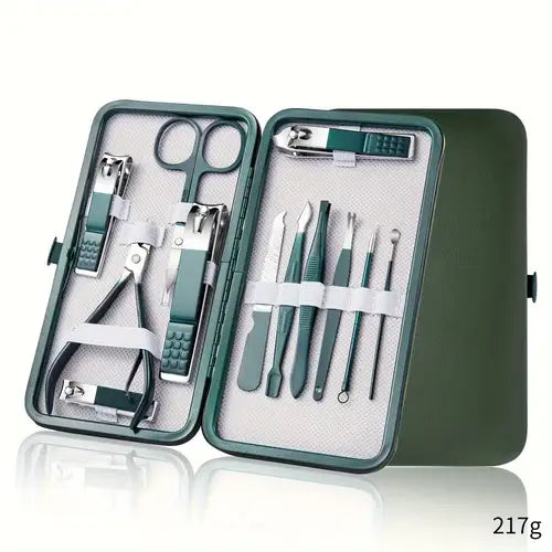 Professional 7/10/12/18 Piece Nail Care Kit Stainless Steel Manicure &amp;