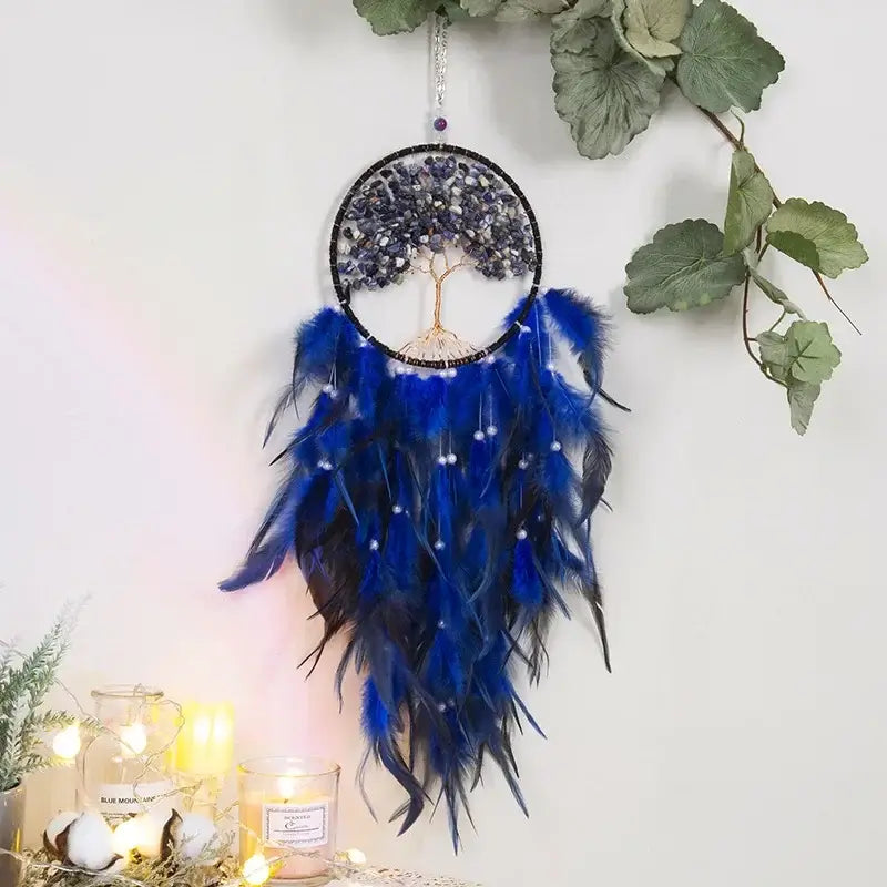 emerald green dream catcher wall hanging