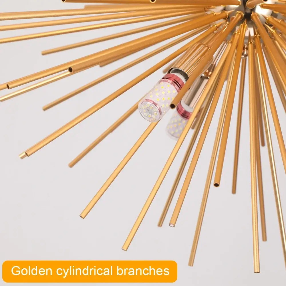 GreeLustr Gold Firework-Style LED Chandelier, 44 or 65 cm