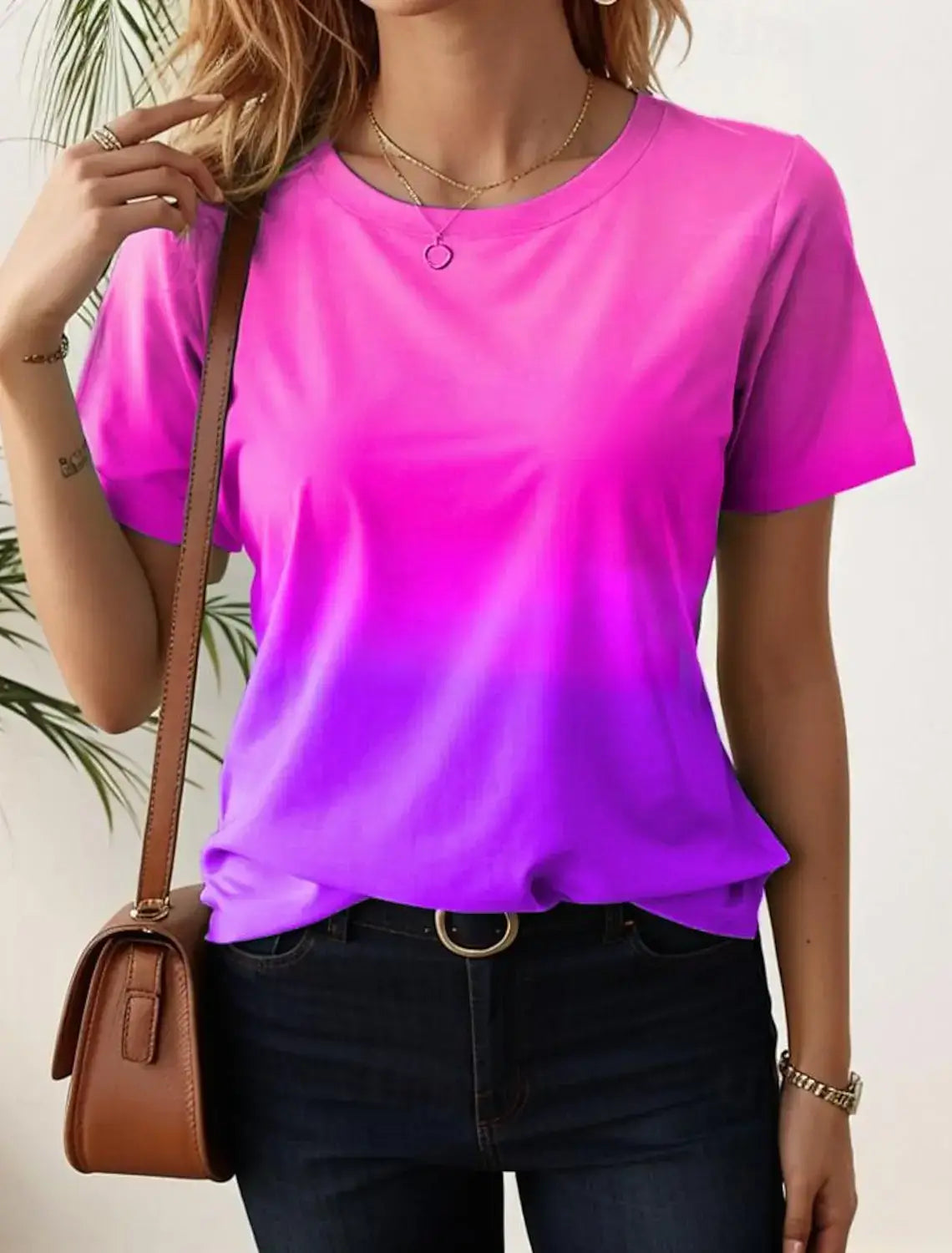 3D Gradient Print Women&