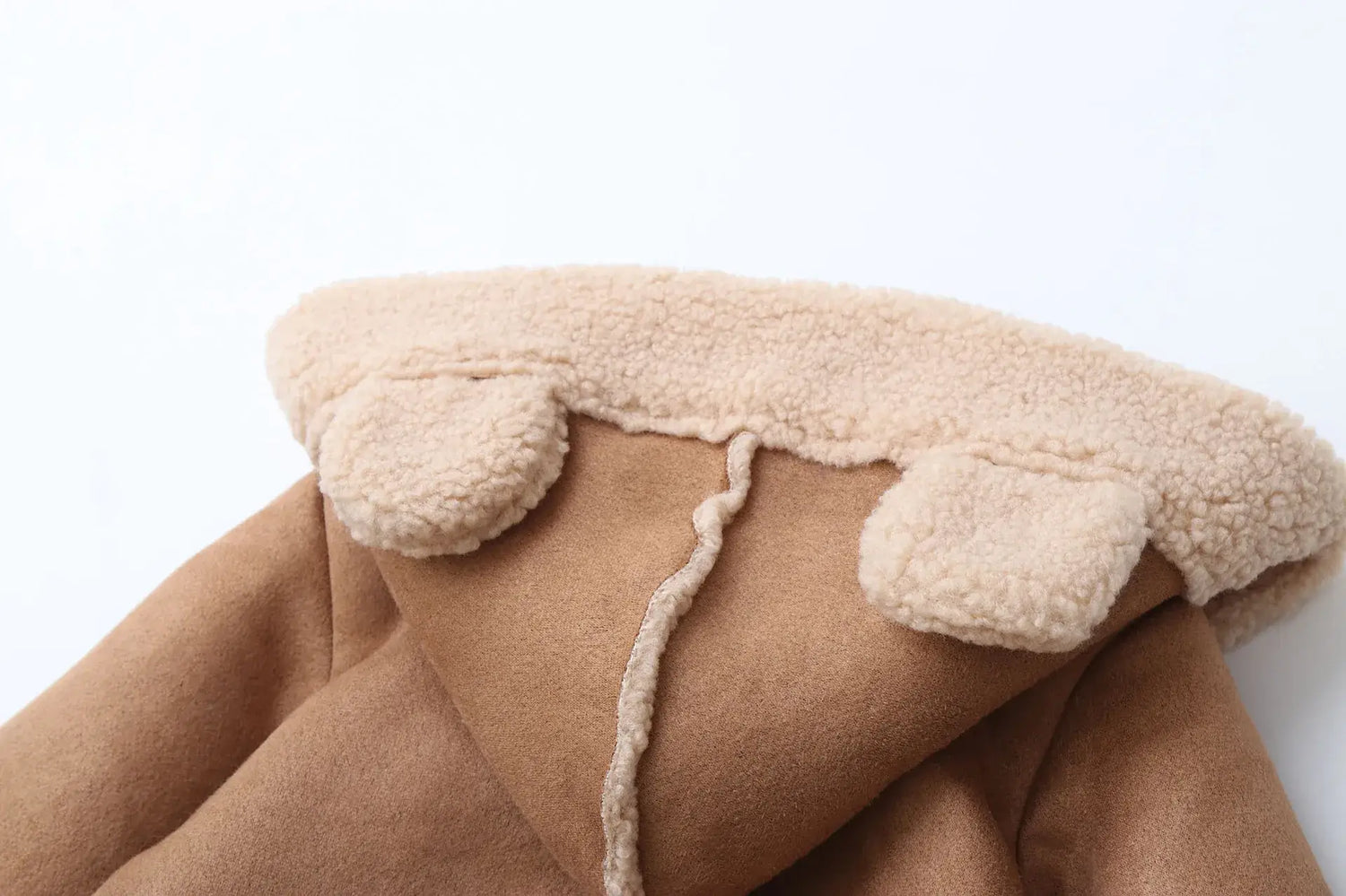 winter baby fur hoodie romper