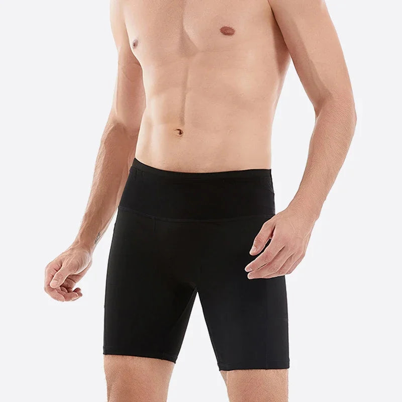 QUESHARK Quick-Dry Marathon Running Shorts – Men &amp; Women | Compression Tights, Built-In Waist Pack | Gym, Yoga &amp; Fitness