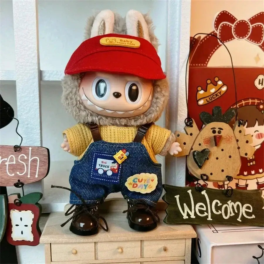 17cm Labubu doll clothes set