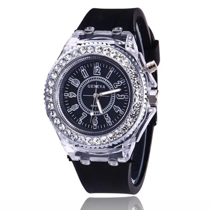 LED Light-Up Watch with Silicone Strap