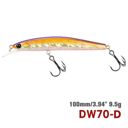 TSURINOYA 100SP Suspending Minnow Fishing Lure DW70 100mm 9.5g.