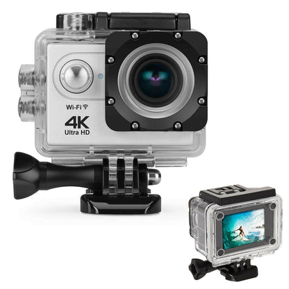 4K  Waterproof All Digital UHD WiFi Camera + RF Remote And Accessories.