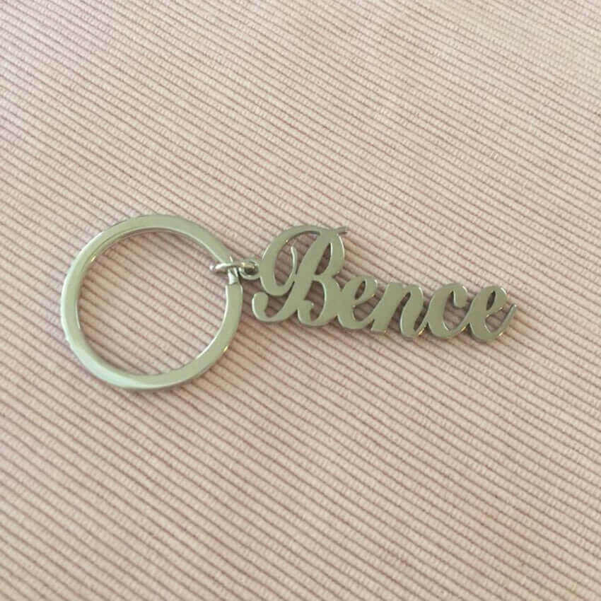 Stainless Steel Custom Any Name Keychain.