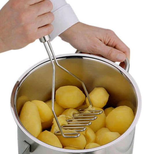 Stainless Steel Wave Shape Potato Masher Tool.