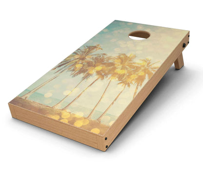 Sun-Kissed Day V2 CornHole Board Skin Decal Kit
