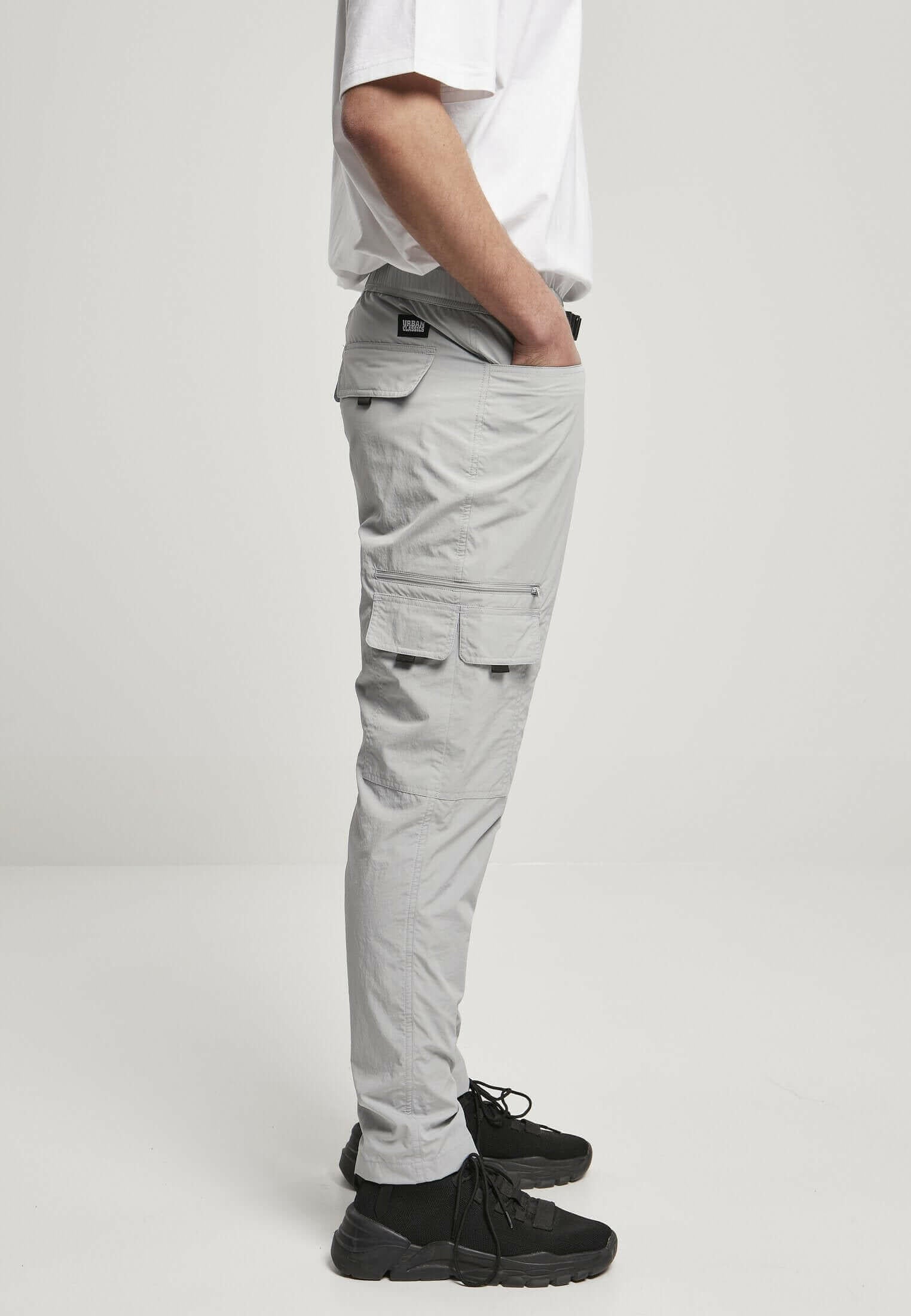 Adjustable Nylon Cargo Pants.