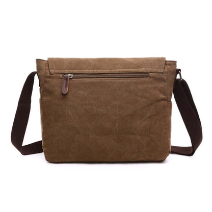 Versatile Canvas Shoulder Messenger Bag Business Computer Bag, Color: