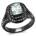 Women Stainless Steel Cubic Zirconia Rings TK2731