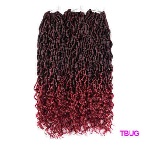 Tomo 20 Inch Goddess Faux Locs Crochet Hair Extensions Synthetic Soft.