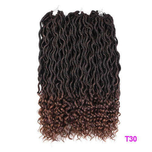 Tomo 20 Inch Goddess Faux Locs Crochet Hair Extensions Synthetic Soft.