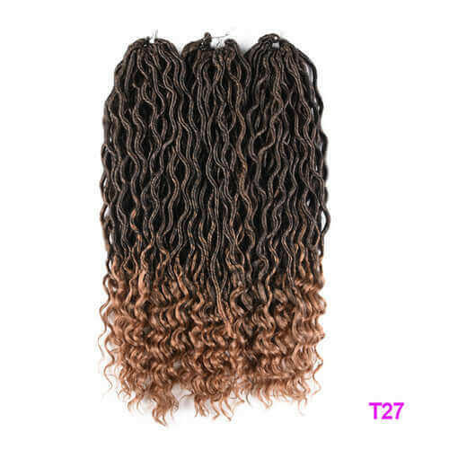 Tomo 20 Inch Goddess Faux Locs Crochet Hair Extensions Synthetic Soft.