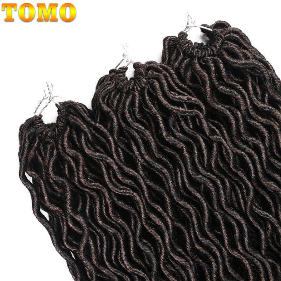 Tomo 20 Inch Goddess Faux Locs Crochet Hair Extensions Synthetic Soft.