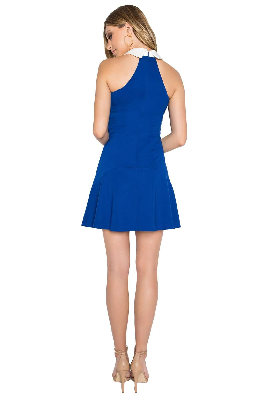 Taylor Dress - Flirty fit &amp; flare racer neck dress with contrast