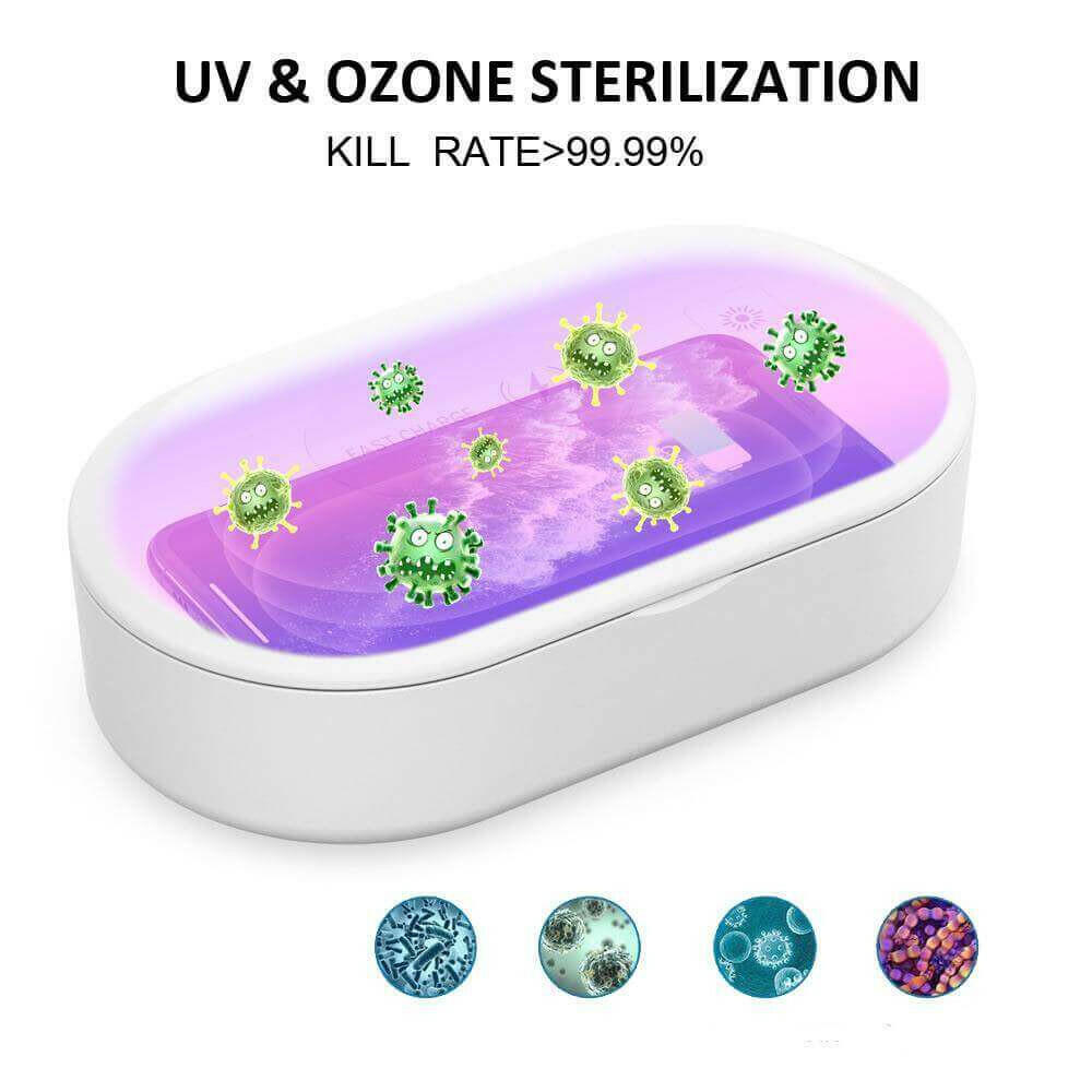 SaniCharge II is a 3 in 1 Sanitize And Charge Your Cell Phone Also