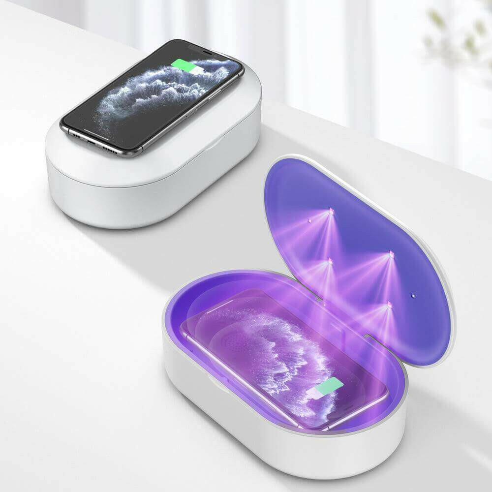 SaniCharge  II is a 3 in 1 Sanitize And Charge Your Cell Phone Also