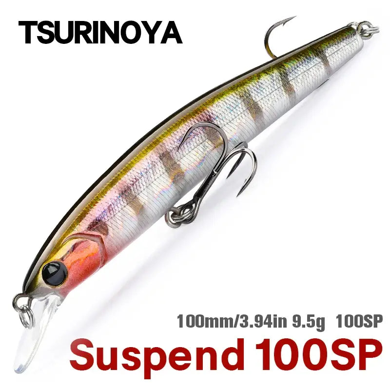 TSURINOYA 100SP Suspending Minnow Fishing Lure DW70 100mm 9.5g