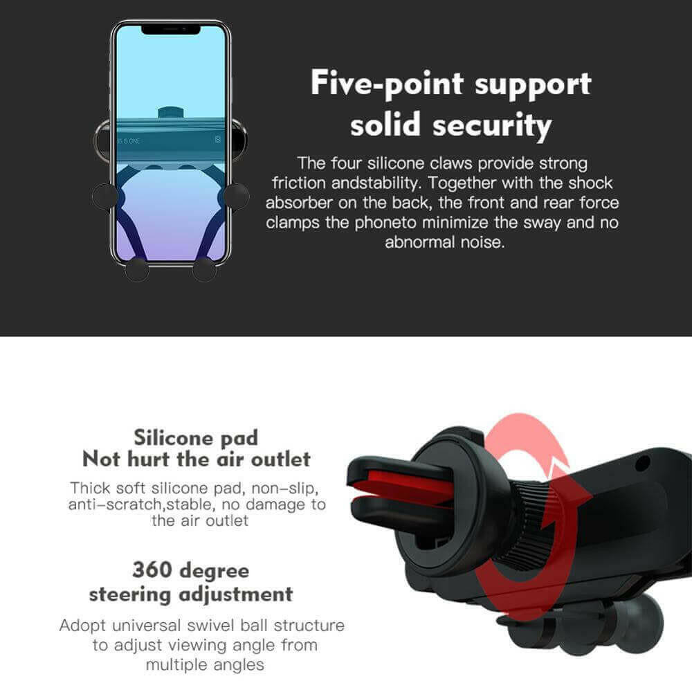 Universal Air Vent Car Mount Gravity Auto Grip Car.