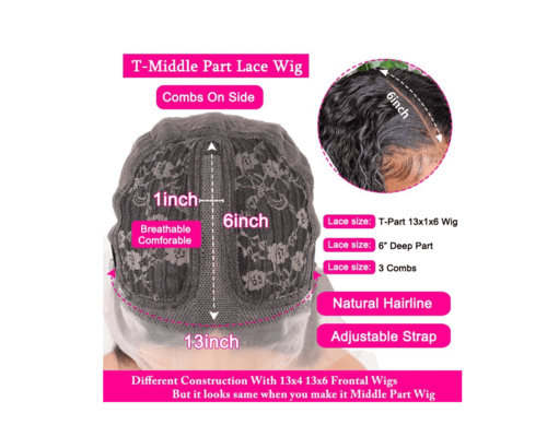 13x4x1 Kinky Straight 13x1x6 T part Lace Transparent Human Hair Wigs 1