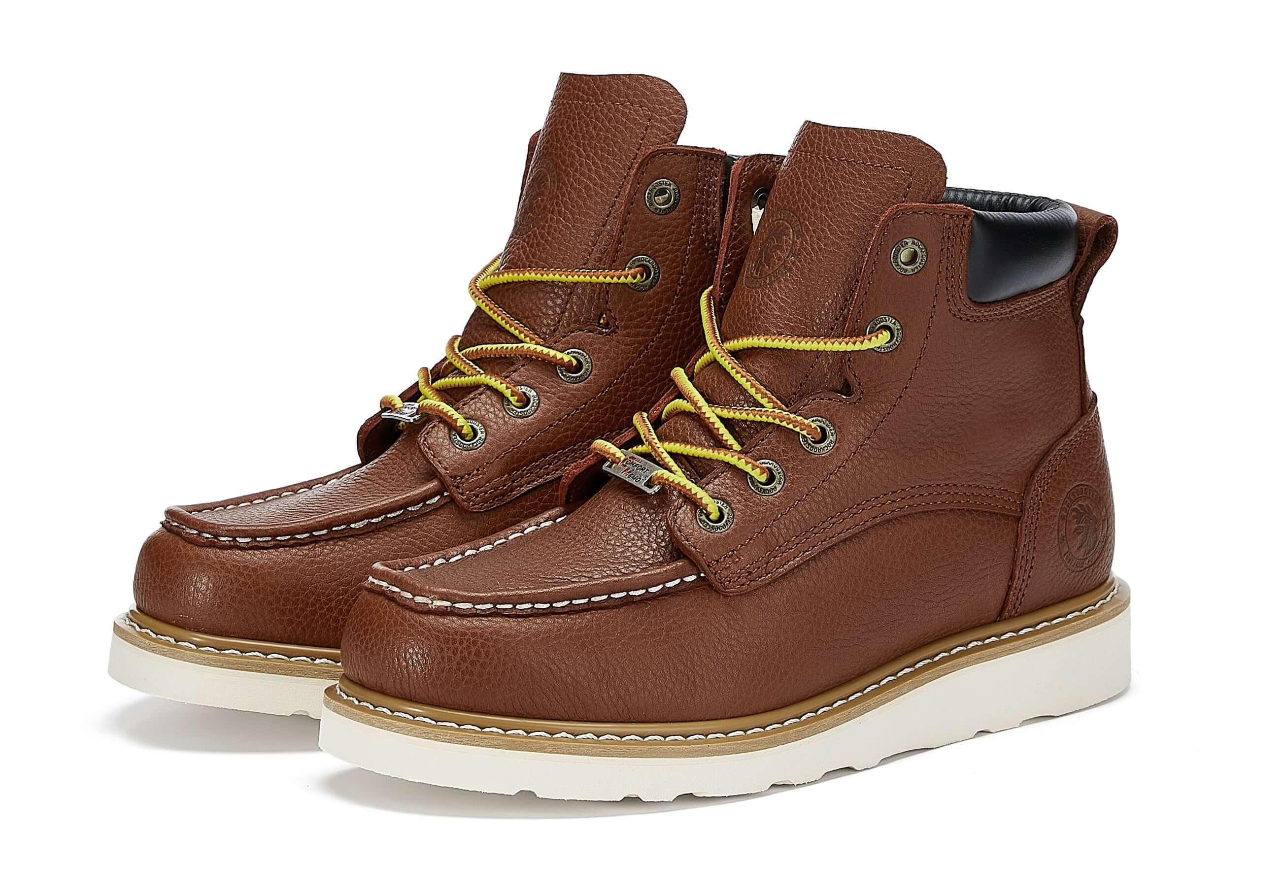 ROCKROOSTER Walker 6" Wedge Work Boots - Soft Toe