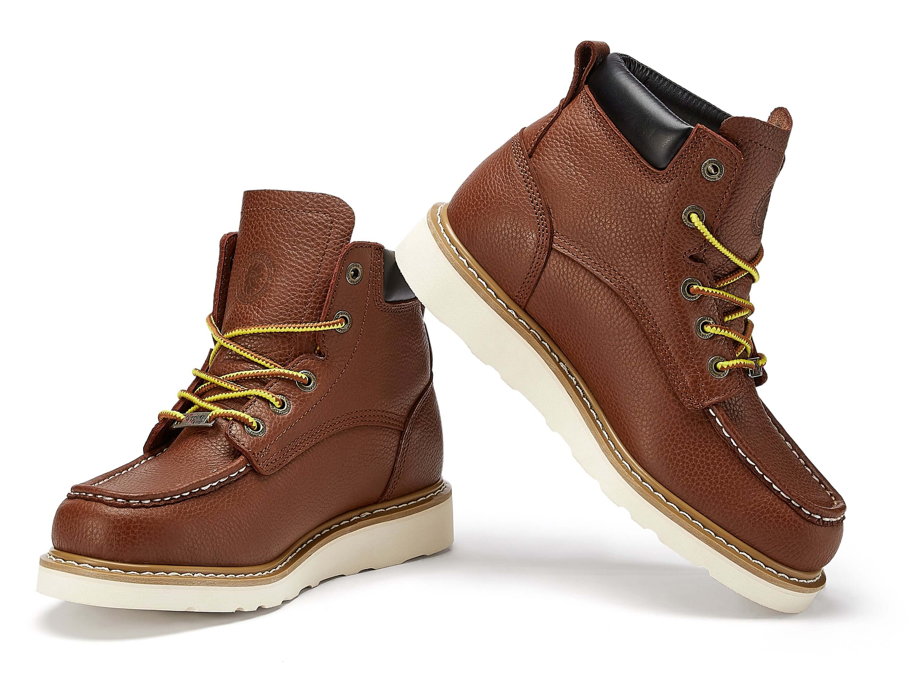 ROCKROOSTER Walker 6" Wedge Work Boots - Soft Toe