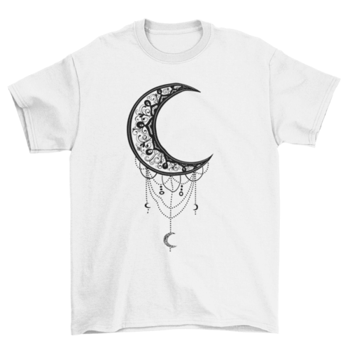 Illustrated moon t-shirt.