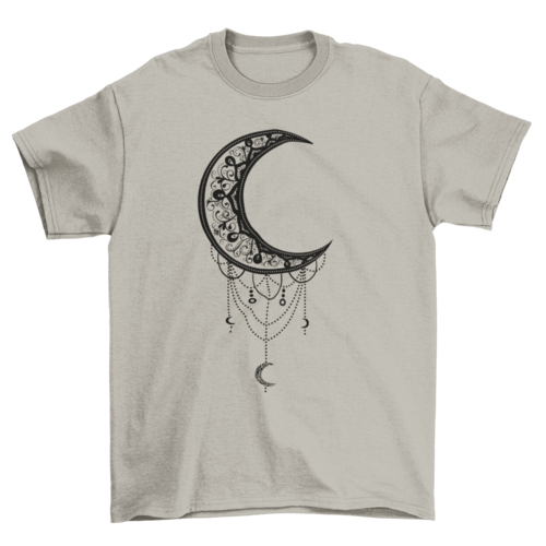 Illustrated moon t-shirt.