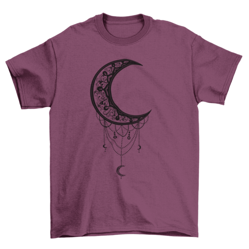 Illustrated moon t-shirt.