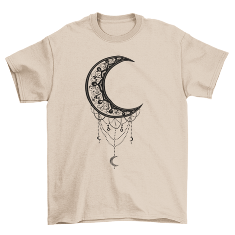 Illustrated moon t-shirt.