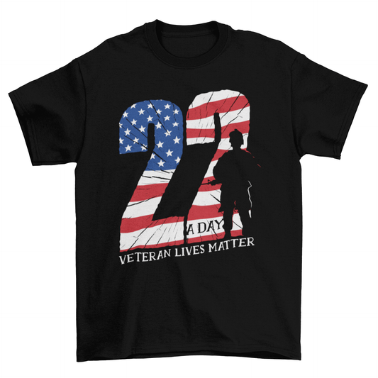 Veteran quote t-shirt.