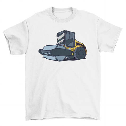 Steamroller machine heavy equipment t-shirt.