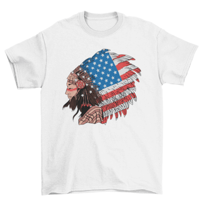 Native american woman t-shirt.