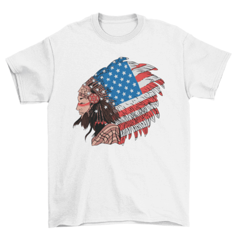 Native american woman t-shirt