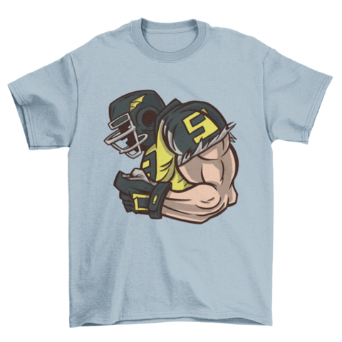 American football profile t-shirt design.