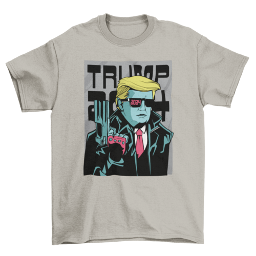 Trump 2024 comic style t-shirt