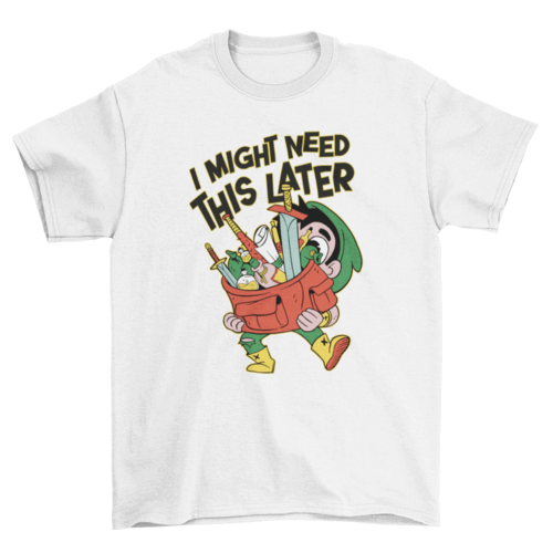 RPG Player items t-shirt