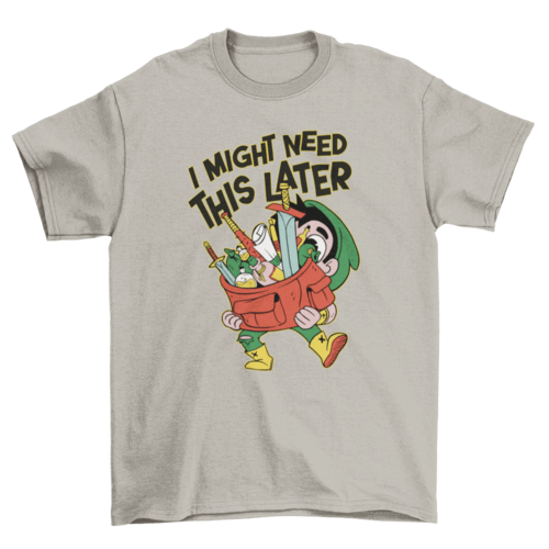 RPG Player items t-shirt