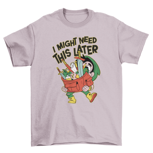 RPG Player items t-shirt