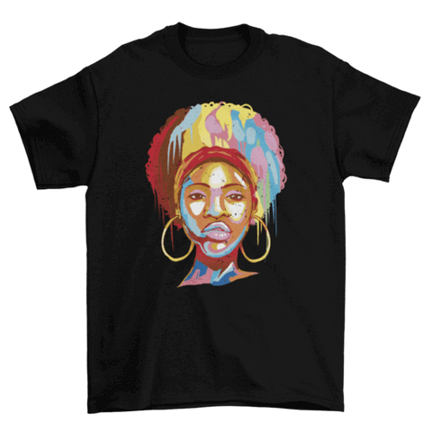 African american woman t-shirt